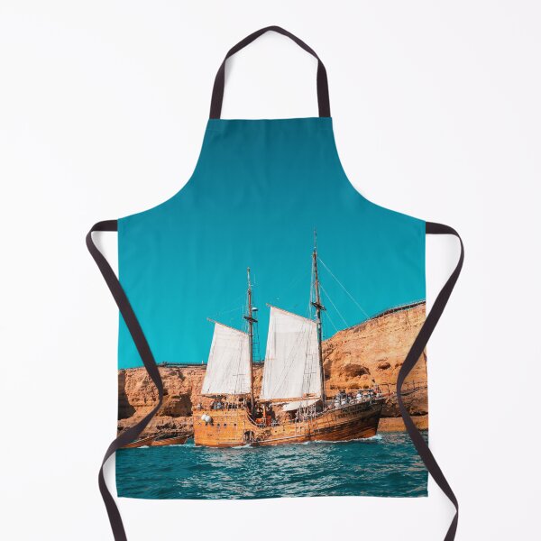 Item preview, Colorful Coastal Sailing on an Old Wooden Tall Ship designed and sold by Georgia Mizuleva.