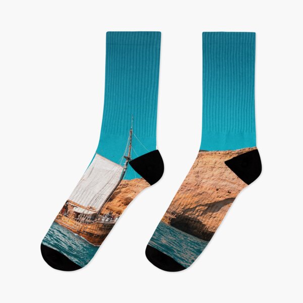 Item preview, Colorful Coastal Sailing on an Old Wooden Tall Ship designed and sold by Georgia Mizuleva.