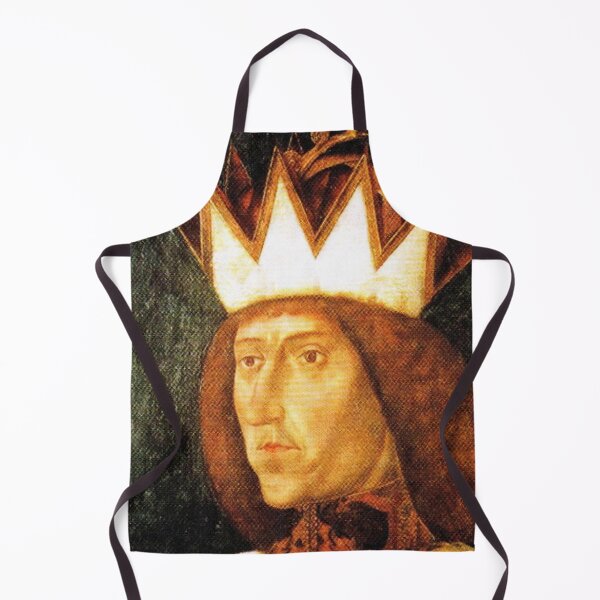 Item preview, Portrait of a medieval king vintage Oil Painting designed and sold by Vintage Designs +.