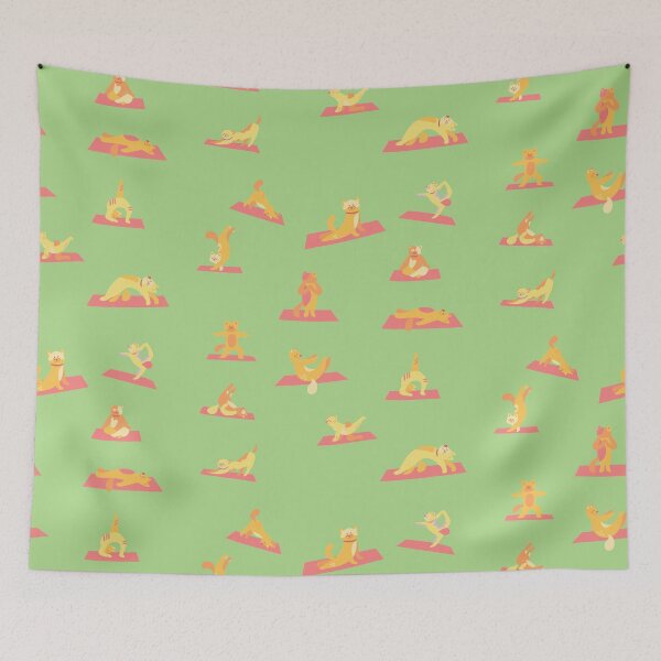 Item preview, Yoga cat designed and sold by stuff-n-stuff.