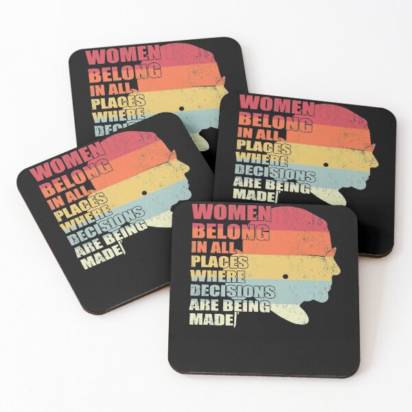 Item preview, Women Belong In All Places Where Decisions Are Being Made Ruth Bader Ginsburg RBG Notorious Shirt designed and sold by Simeon	 Dorelus.