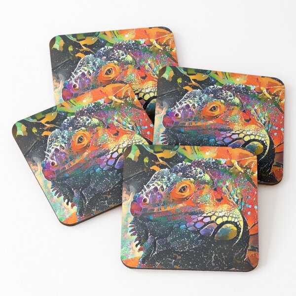 Item preview, Painted iguana  designed and sold by StudioCorvid.