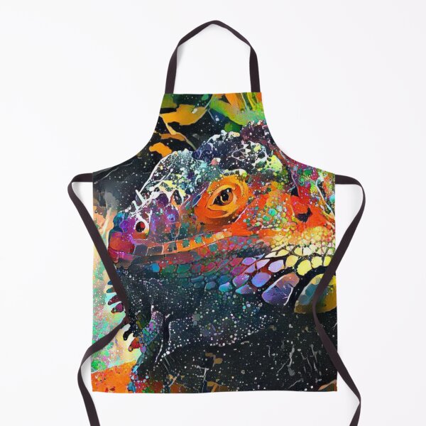 Item preview, Painted iguana designed and sold by StudioCorvid.