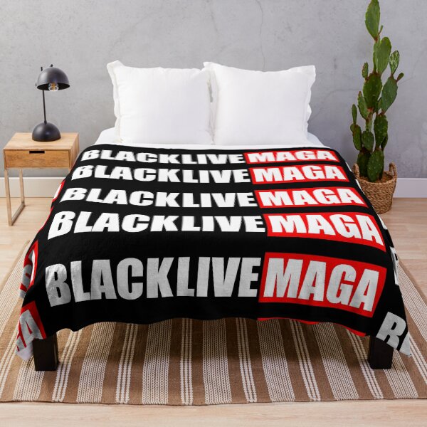 Item preview, Black live maga logo tee-shirts and masks designed and sold by wiggy38.
