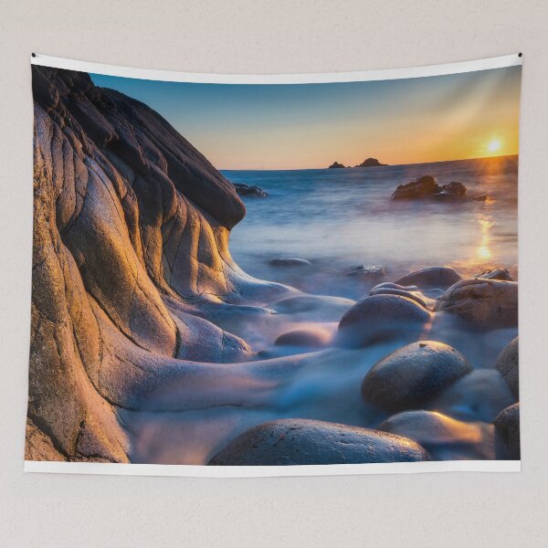 Item preview, Sunset at Porth Navan, Cornwall, England designed and sold by Tom Mackie.