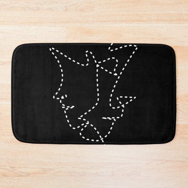 Item preview, Two faces of man, perforated lines- minimalistic face art designed and sold by Deegital18.