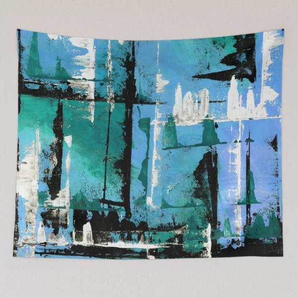 Item preview, Blue abstract design designed and sold by Mandala & More.