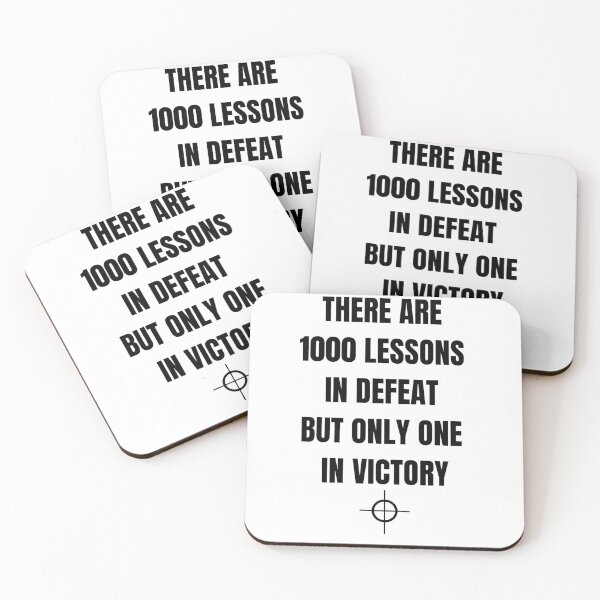Item preview, There Are 1000 Lessons In Defeat But Only One In Victory designed and sold by greenchimp.