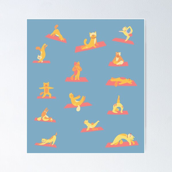 Item preview, Yoga cat designed and sold by stuff-n-stuff.