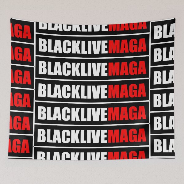 Item preview, Copie de Black live maga logo tee-shirts and masks designed and sold by wiggy38.