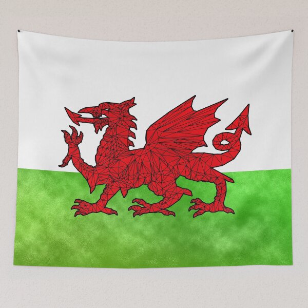 Item preview, Welsh Flag - Geometric designed and sold by Jonrjones.