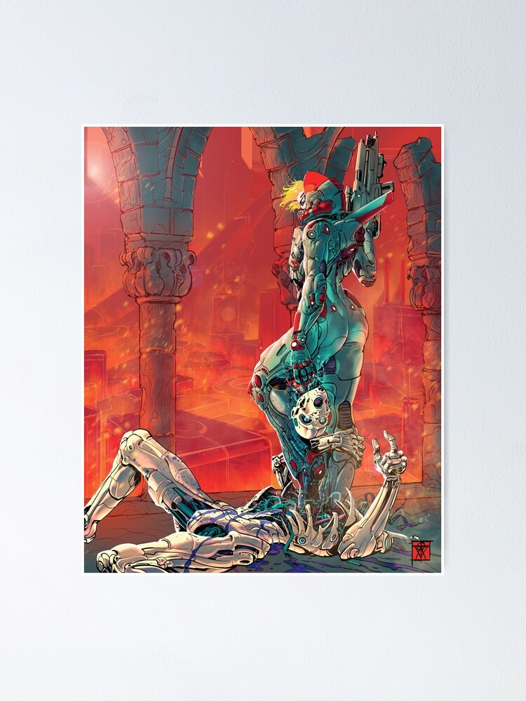 Alternate view of Destroy all robots Poster