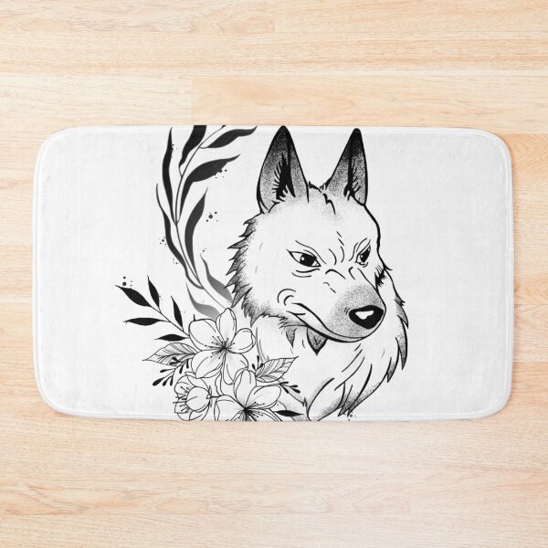 Item preview, Wolf flowers designed and sold by KalikaGraphisme.