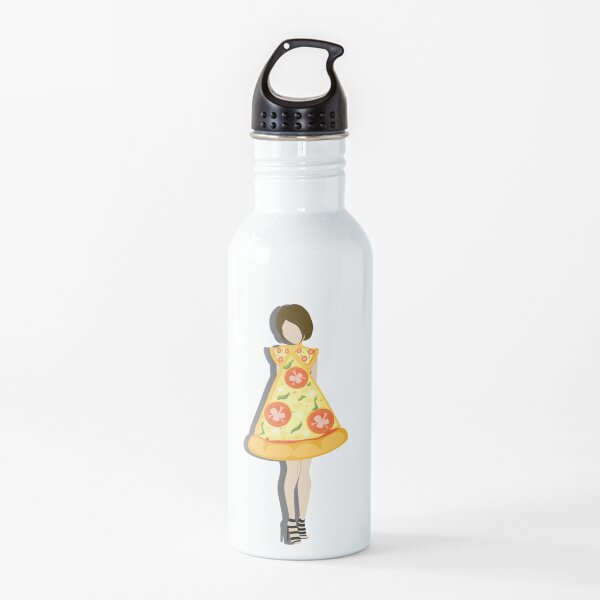 Pizza Places Water Bottle Redbubble - roblox escape the supermarket oh no vegetables radiojh