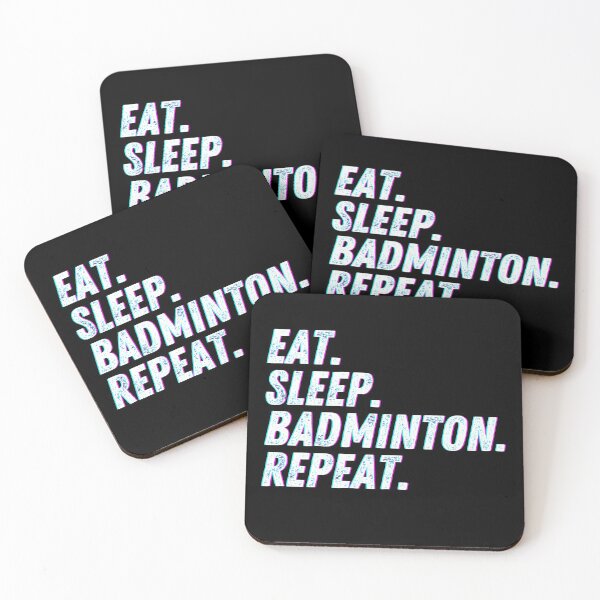 Item preview, Eat Sleep Badminton Repeat designed and sold by The Little Wood Cottage.
