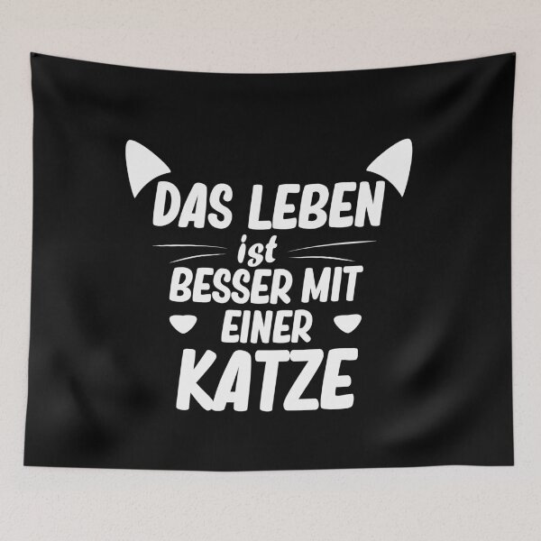 Item preview, das leben ist besser mit einer katze designed and sold by alaechamlal.