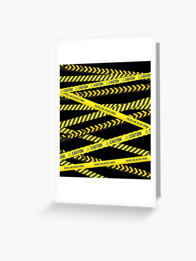 Hazard Warning Black & Yellow Wrapping Paper