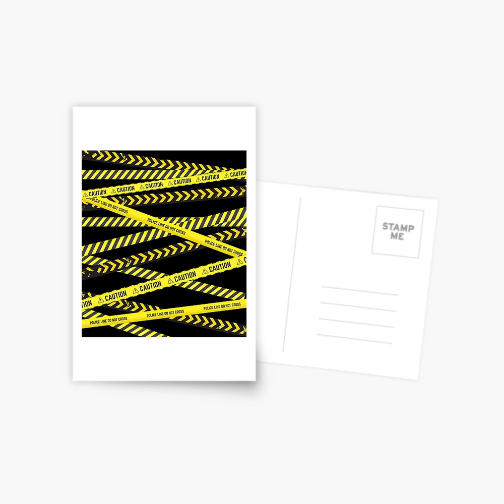 Caution tape police tape hazard warning Poster for Sale by