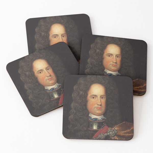 Item preview, European  royal in a powdered wig portrait vintage art designed and sold by Vintage Designs +.