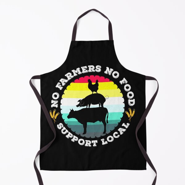 Item preview, No Farmers No Food Support local Graphic Design designed and sold by PlusAdore.