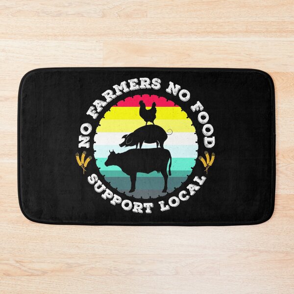 Item preview, No Farmers No Food Support local Graphic Design designed and sold by PlusAdore.
