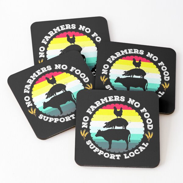 Item preview, No Farmers No Food Support local Graphic Design designed and sold by PlusAdore.