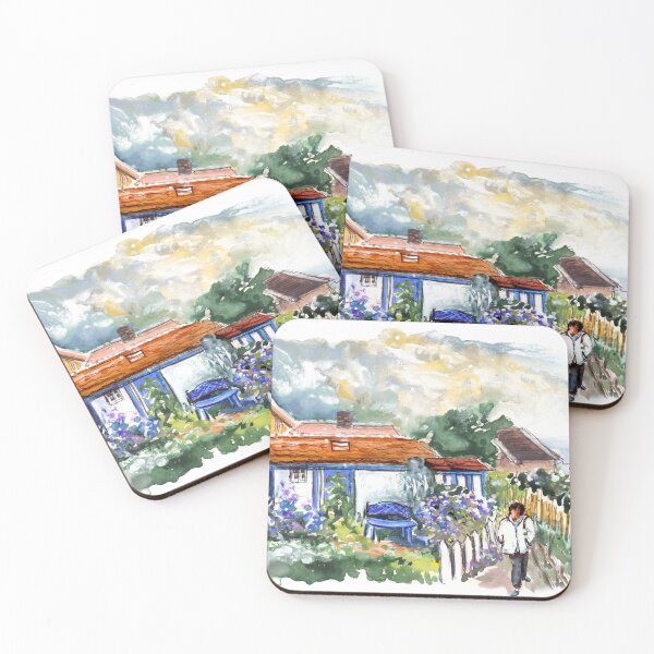 Item preview, Blue Cottage In Runswick Bay designed and sold by Goodaboom.