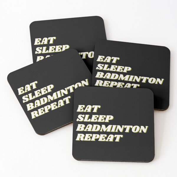 Item preview, Eat Sleep Badminton Repeat designed and sold by The Little Wood Cottage.