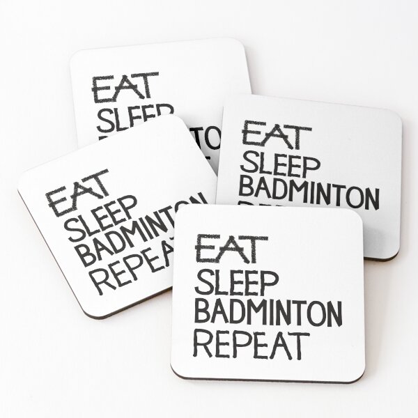 Item preview, Eat sleep badminton repeat designed and sold by ReluctantChickn.