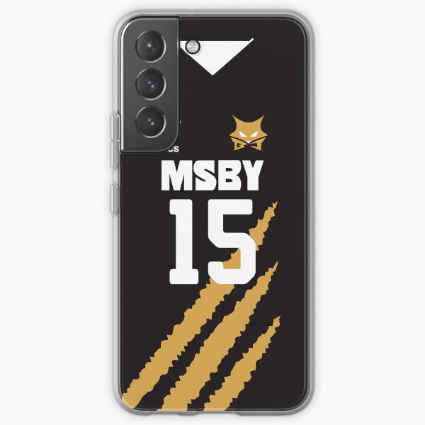 Kiyoomi Sakusa Jersey Numéro 15 MSBY Black Jackals Haikyuu Jersey Uniforme de l'équipe Coque souple Samsung Galaxy