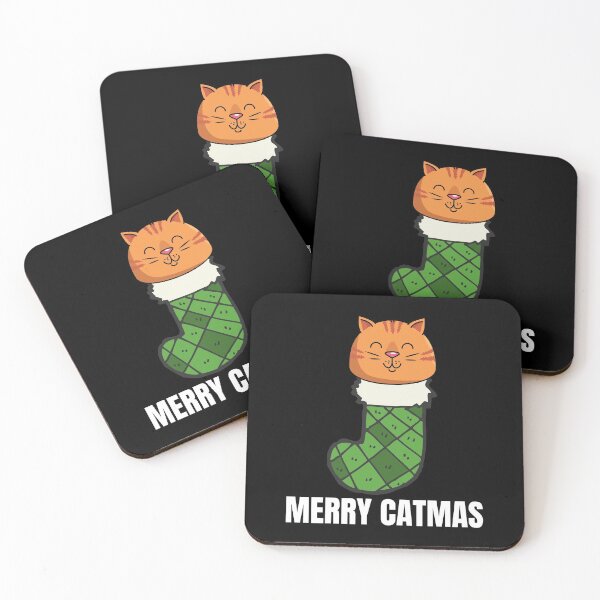 Item preview, ChristmasCat Merry Catmas designed and sold by Nathalie Aynié.