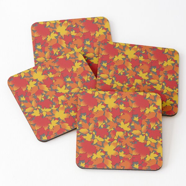Item preview, Abstract Autumn Maple Leaves - Dark Grey designed and sold by JPuckett-Design.