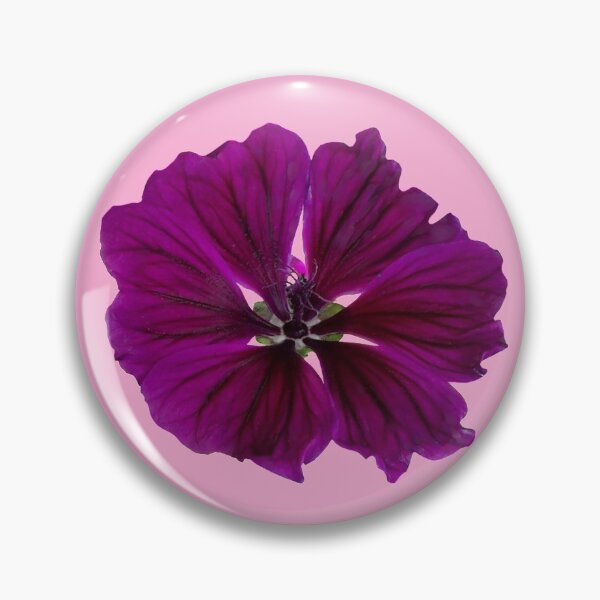 Item preview,  Purple Garden Mallow Flower designed and sold by MonMonTales.