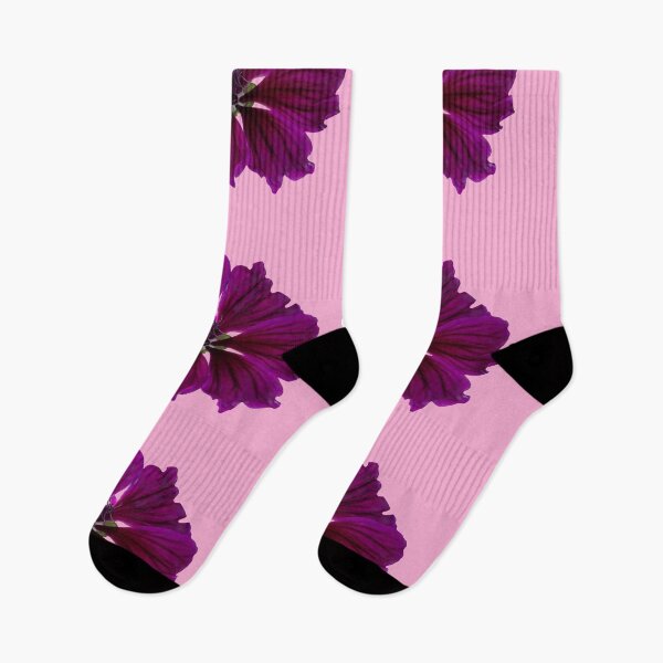 Item preview,  Purple Garden Mallow Flower designed and sold by MonMonTales.