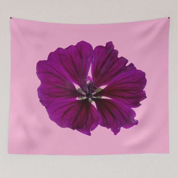 Item preview,  Purple Garden Mallow Flower designed and sold by MonMonTales.