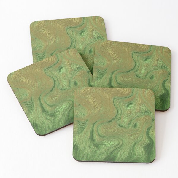 Item preview, Green Golden Abstract designed and sold by Sybille-Yates.