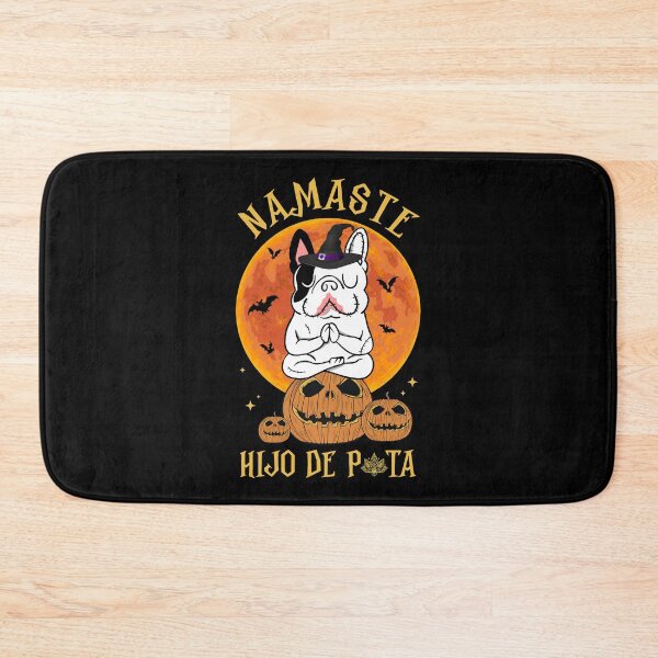Item preview, Best Yoga Namaste Hijo De Puta Shirt Hippie Pumpkin Bulldog Witch Birthday Halloween T Shirt designed and sold by tuanitus.