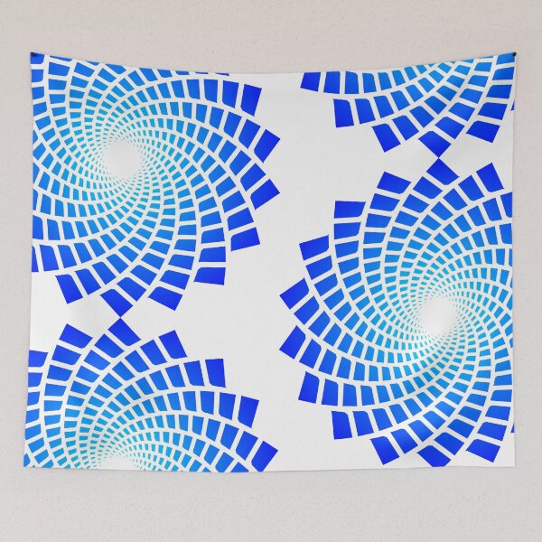 Item preview, Simple Geometric Flower (Blue Gradient) designed and sold by Ludogorek.