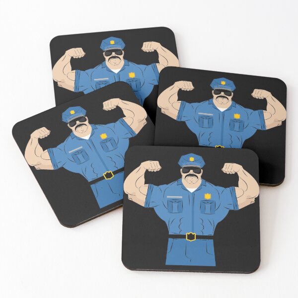 Item preview, Bodybuilder Policeman designed and sold by Roostaman.