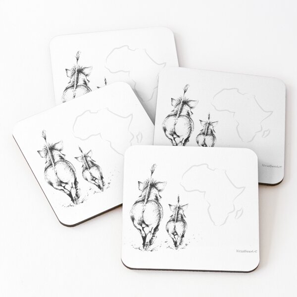 Item preview, Warthogs with Africa watermark designed and sold by NeeBee.