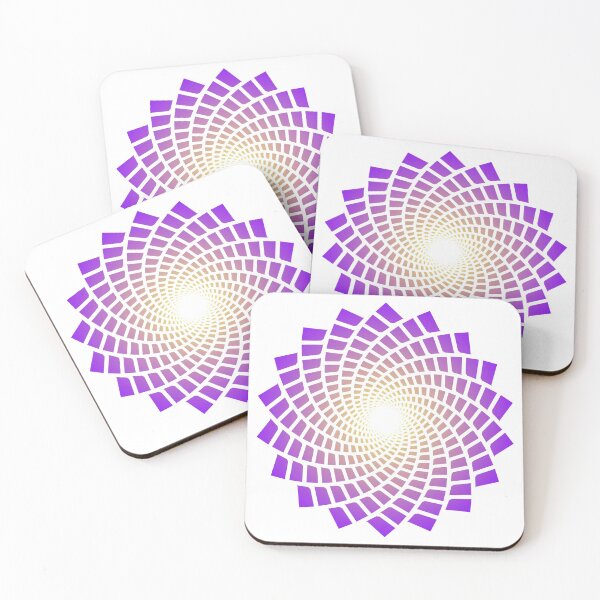 Artikelvorschau, Einfache geometrische Blume (lila gelber Farbverlauf) entworfen und verkauft von Ludogorek.