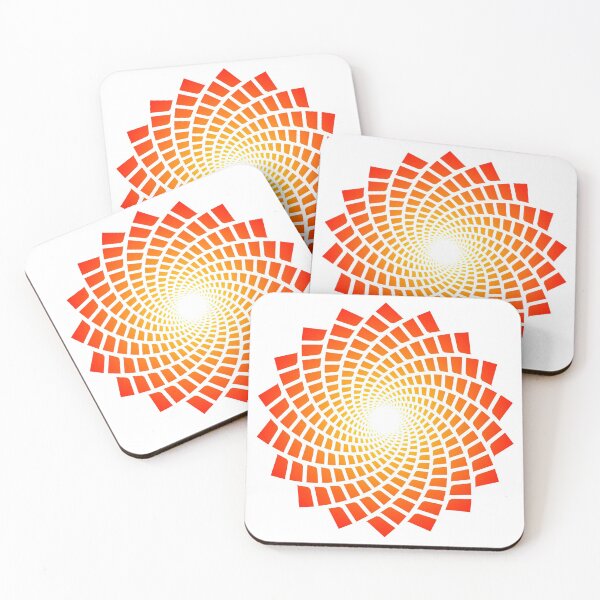 Item preview, Simple Geometric Flower (Red Yellow Gradient) designed and sold by Ludogorek.