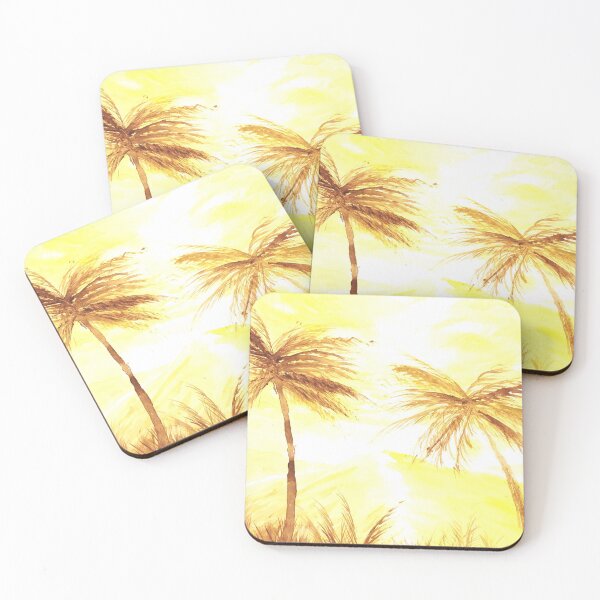 Item preview, desert landscape and two palms designed and sold by DaryaGeft.