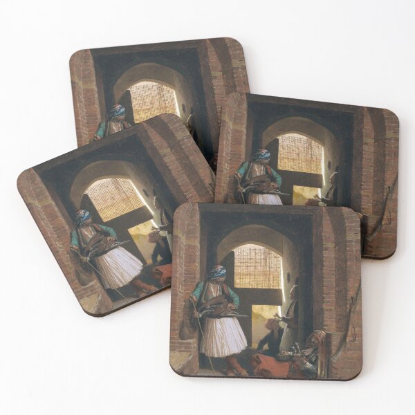 Item preview, Guards in the street corps de garde darnautes au caire vintage art - Jean-Léon Gérôme designed and sold by Vintage Designs +.