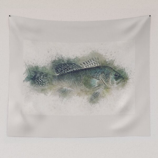 Item preview, Sea Bass Watercolor Art for the Fishing Lovers and Anglers / Gifts for Fisherman designed and sold by Naumovski.