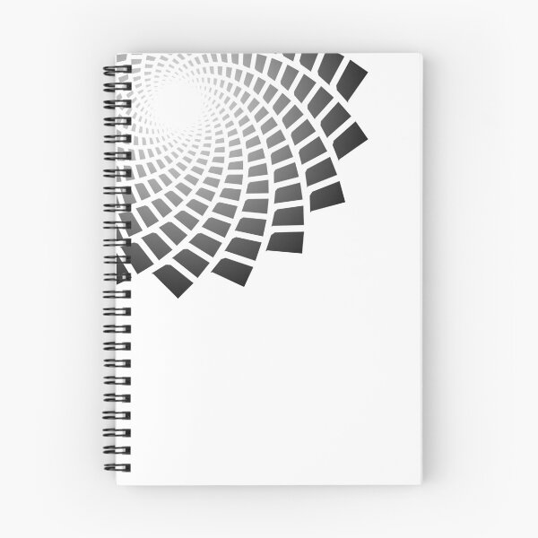 Item preview, Simple Geometric Flower (Black White Gradient) designed and sold by Ludogorek.