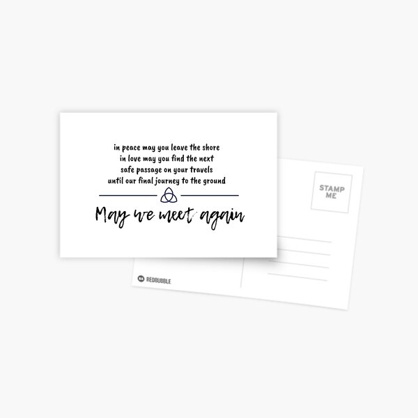 Puissions-nous nous revoir Carte postale