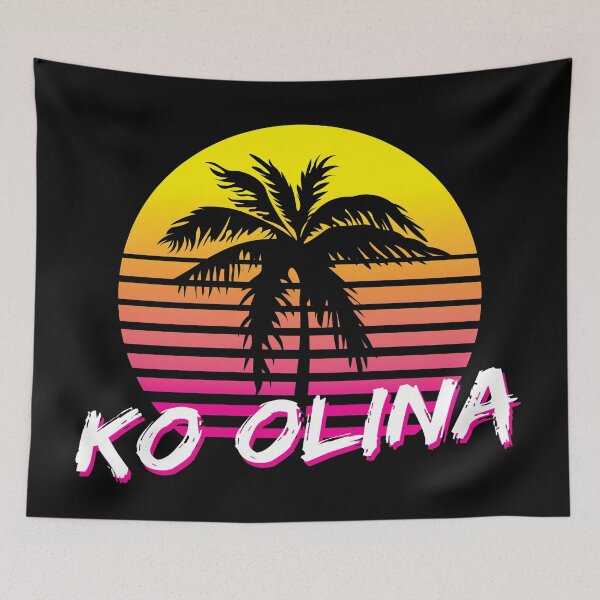 Item preview, Ko Olina Retro Sunset Beach Palm Tree designed and sold by B-RAD-Designs.