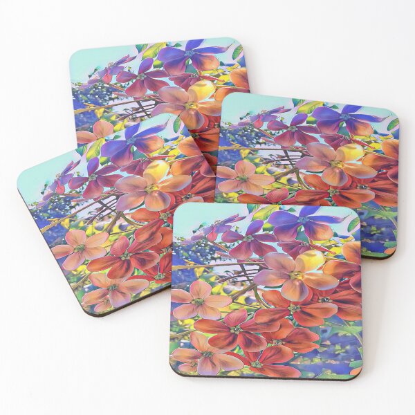 Item preview, Red and Pink Cosmos Flowers designed and sold by Indra Agrawal.