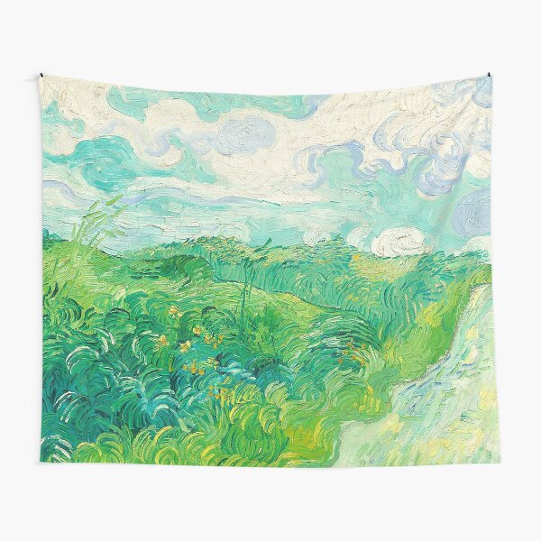 Green Wheat Fields, Auvers - Vincent Van Gogh Tapestry